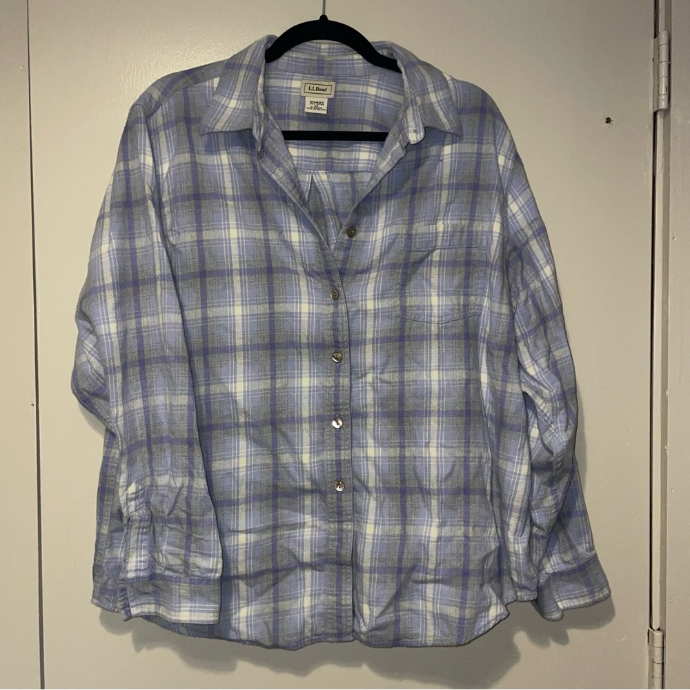 L.L.bean flannel top